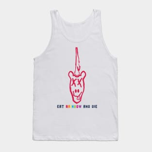 Grunge Unicorn : Eat Rainbow and Die Tank Top